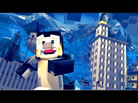 Minecraft | TSUNAMI NATURAL DISASTER CHALLENGE - Tsunami Destroys City!
