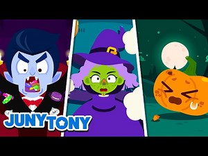 I Got a Boo-Boo on Halloween Night 🎃🤕 | Stay Safe on Halloween | Songs for Kids | JunyTony - Videos For Kids