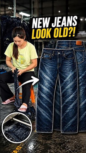 How New Jeans Are Made to Look Old