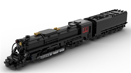 LEGO MOC-128181 Locomotive - RC - Milwaukee Road S3 Northern 4-8-4 - MOC (Train 2022)