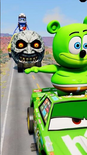 Funny & Weird Cars Crossing to Hammer and Spongebob's Mouth Crush in BeamNG.drive