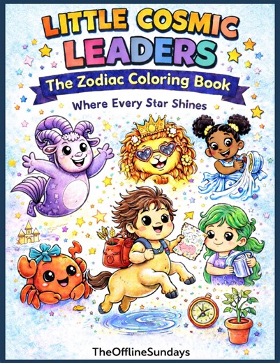 Kids Zodiac Coloring Pages Printable - Etsy