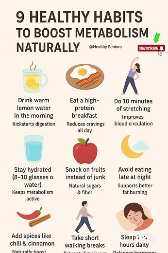 Boost Your Metabolism Fast 🚀 | 9 Simple Healthy Habits