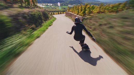 Thrilling Downhill Longboarding Adventure