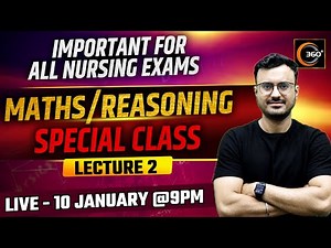 Maths and Reasoning Special Class #2 | Important for All Nursing Exams | Himanshu Sir