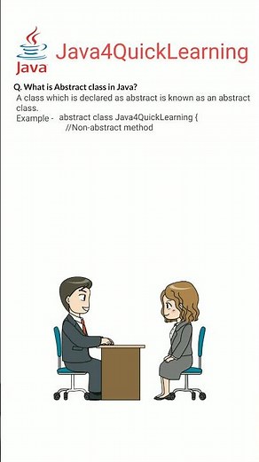 What is Abstract class in java #java #abstractclass #interview #freshers #java4quicklearning