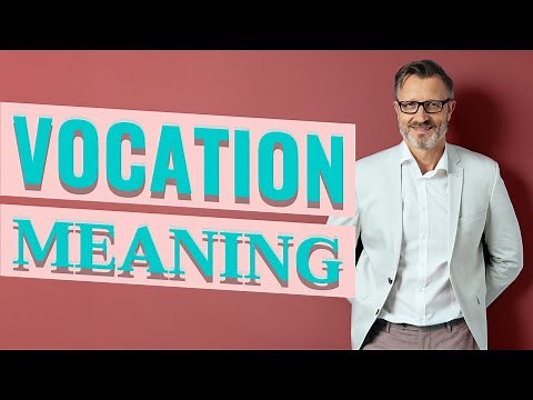 Vocation | Definition of vocation