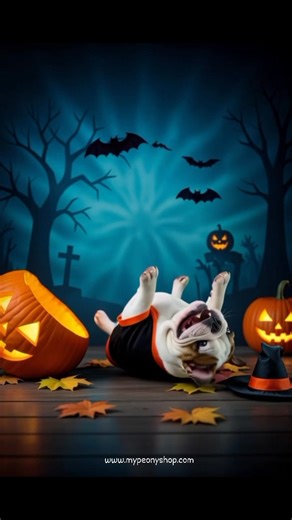 Halloween funny Bulldog. | Ena Ferry
