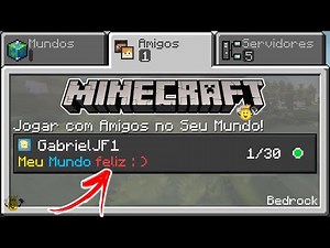 ⭐How to Play with Friends👥in Your World🌎in Minecraft❕Online