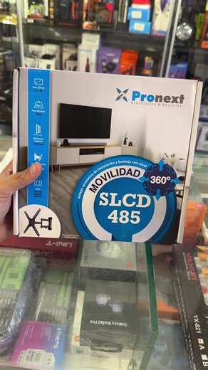 📺 Soporte Pronext SLCD-485 con brazo articulado Diseñado para ganar comodidad y el mejor ángulo de visión. Este soporte con brazo extensible, giro e inclinación es ideal para TVs LED / LCD / Plasma, permitiendo acercar, alejar o girar la pantalla según lo necesites. ✔️ Brazo articulado con movimiento lateral ✔️ Inclinación regulable ✔️ Compatible con estándar VESA ✔️ Construcción firme y segura ✔️ Ideal para living, dormitorio u oficina 👉 Más confort, más espacio y una instalación prolija. #Pr