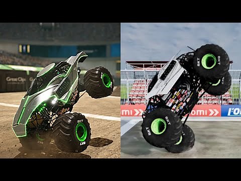 ALIEN INVASION Best FREESTYLE Moments from Monster Truck Games #monsterjam