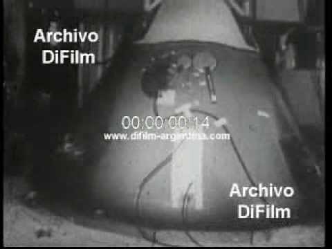 Spatial capsule Apollo 1 totally destroyed for fire 1967
