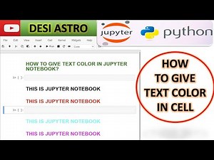 PYTHON| HOW TO CHANGE TEXT COLOR IN JUPYTER NOTRBOO| KHOW TO WRITE HEADING| #pythonforbeginners