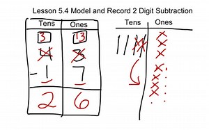 Lesson 5.4 Model And Record 2 Digit Subtraction | Educreations