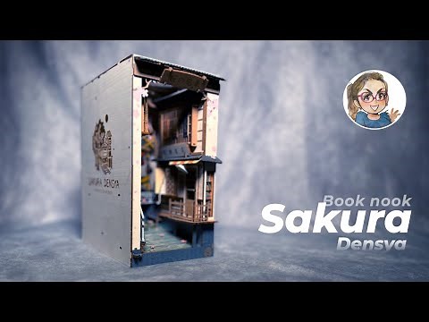 DIY Sakura Densya Book Nook: Miniature Magic for Book Lovers by Rolife
