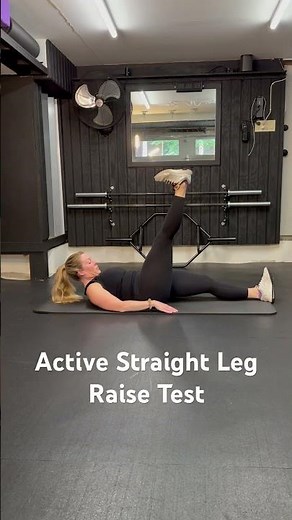 Active Straight Leg Raise Test