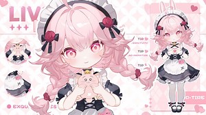 Live2d Mass Merchandise Model: Candy2 Bliiy - Etsy