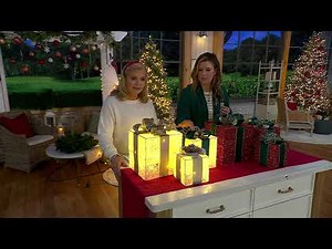 Home Reflections Set of 3 Lit Decorative Presents on QVC