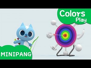 Learn colors with Miniforce | Eating fruits | Shoot at a target | Color play | Mini-Pang TV 3D Play