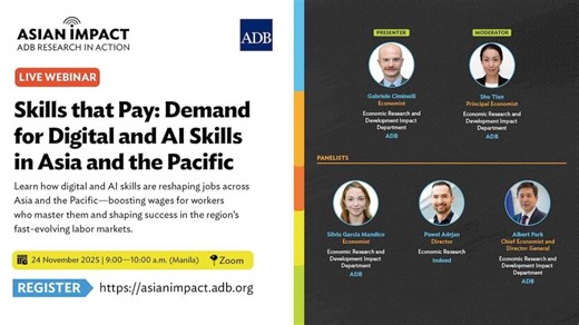 Asian Impact Webinar: Skills that Pay - Demand for Digital and AI Skills in Asia and the Pacific