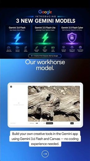 Google Gemini Introduces 3 Powerful New AI Models! 🚀#google #gemini #shorts