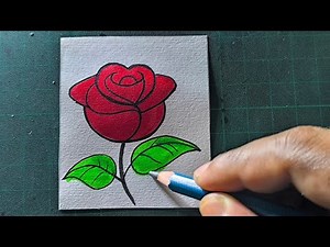 "Master the Art of Easy Rose Drawing: Step-by-Step Tutorial for Beginners!"