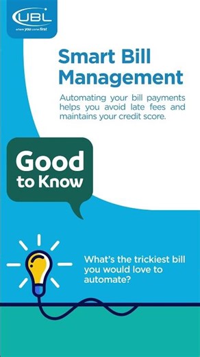 UBL | Smart Bill Management!