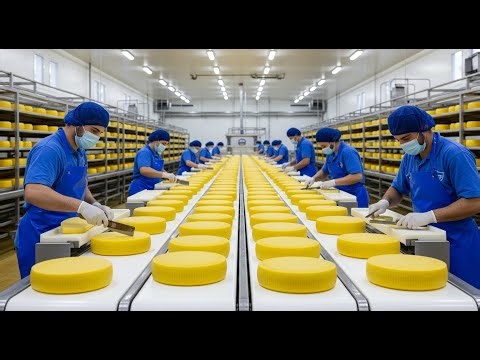 Inside the Parmesan Cheese Factory | How Authentic Parmesan Is Mass Produced