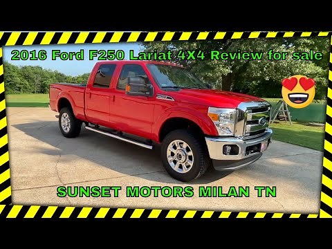 2016 Ford F250 Ultimate Lariat 6.2L Gas FX4 Super Duty 31k miles for sale info review specs Sunset
