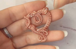 【Kelly Jones Jewellery】 Light Hearted包石吊坠 金属缠绕绕线制作教程120