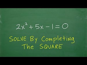 Impress your Math Teacher! Solve by Completing The Square