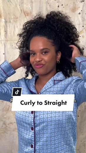 Go from curly to straight with the help of OLAPLEX N°.9, N°.6, and N°.7 💁🏾‍♀️ #olaplex #olaplexroutine #haircare #curlytostraight #curlyhair #curlyhairhacks #straighteningcurlyhair #curlyhair #straightenhair