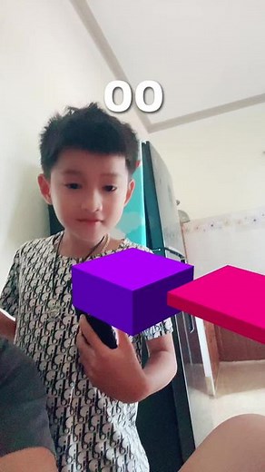 Colorful Block Stacking Fun in the Kitchen