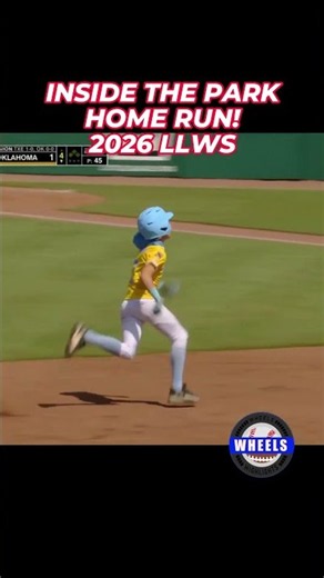 INSIDE THE PARK #HOMERUN #LLWS #LLBWS #LittleLeague #Baseball #Crazy #Speed #Wheels #Win #Hit #Fast