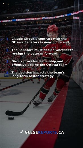 Senators Face Tough Choice: Giroux's Future in Ottawa