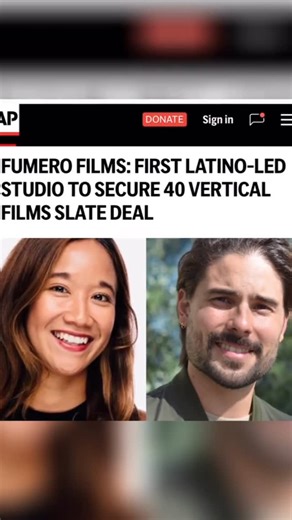 ESPADA PR on Instagram: "AP - The rise of vertical film—microdramas designed exclusively for smartphone viewing—continues to redefine the global entertainment landscape. “This milestone belongs to our community as much as it belongs to us. Our collaboration with Shorts has shown what happens when diverse perspectives and strong creative alignment come together.”— Producer Adriana Santos, Fumero Films LOS ANGELES, CA, UNITED STATES, January 6, 2026 / — In a landmark moment for global entertainmen