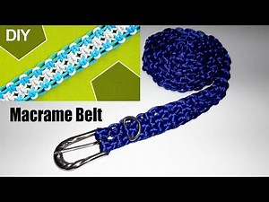 DIY how to make a Macrame Belt