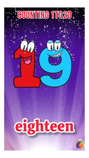Learn number counting (1 to 20 ) #learning #counting
