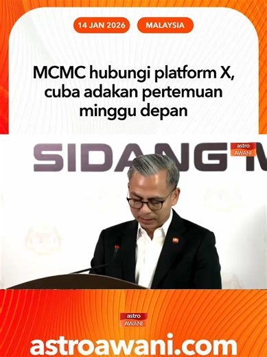 Isu Keselamatan Dalam Talian: Pertemuan MCMC dan Platform X