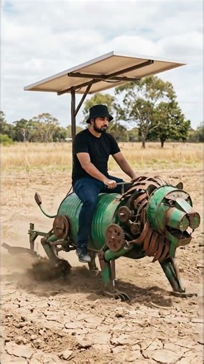 Farming Solar Mechanical Lion Tractor Machine New Technology