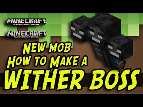 Minecraft (PS3, PS4, Xbox, Wii U) - How To Make a WITHER BOSS - Title Update Tutorial