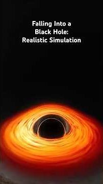Falling Into a Black Hole: Realistic Simulation! #blackhole #simulation