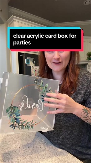 Elegant Acrylic Card Box for Any Celebration