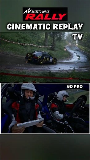 Go Pro + TV in Assetto Corsa Rally #simracing #assettocorsarally #rally #subaru #onboard #gopro #tv