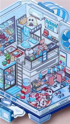 DIY Sticker House - Relaxing ASMR #333 #sticker #aesthetic #cute #miniature