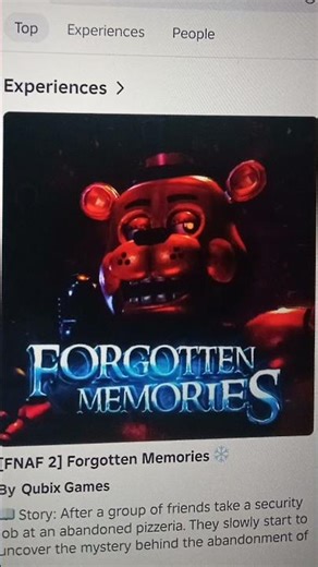 Forgotten memories out now update fnaf 1 chapter 2 part 2 #forgottenmemories