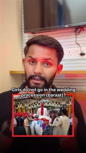 Do you know that in Rajput families, girls do not go in the wedding procession (baraat)?#shorts