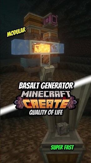Basalt Generator Minecraft Create #minecraft #createmod