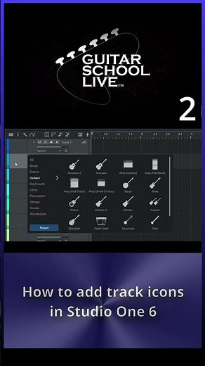 How to add track icons in Studio One in 3 easy steps. #studioonetipsandtricks