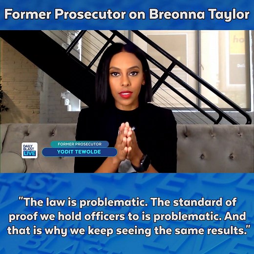 174K views · 1.7K reactions | Former prosecutor and criminal defense attorney Yodit Tewolde explained the facts of the Breonna Taylor case and how the grand jury came to its decision to only charge ex-officer Brett Hankison. #DBLtake | Daily Blast LIVE | Facebook